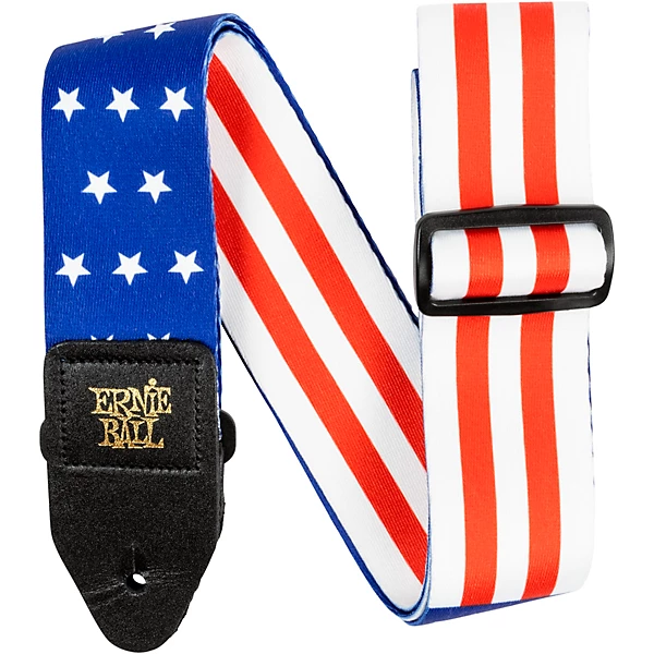 Classic Jacquard Stars and Stripes Guitar Strap