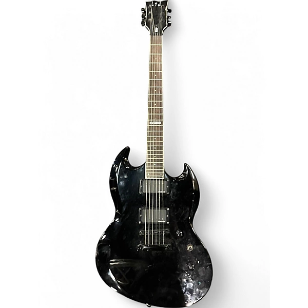 ESP Used ESP LTD Viper 300 Black Solid Body Electric Guitar.gc