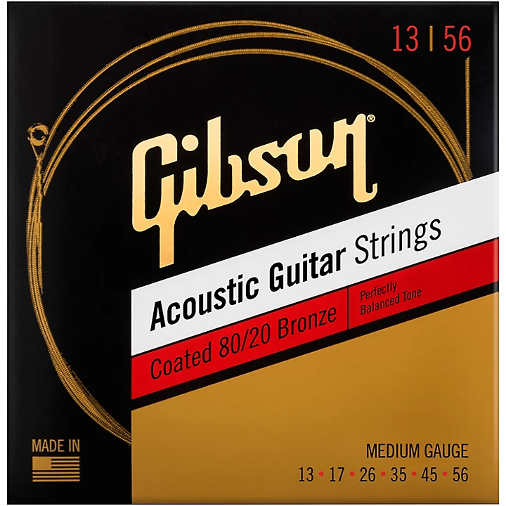Coated 80 20 Bronze Medium Acoustic Guitar Strings