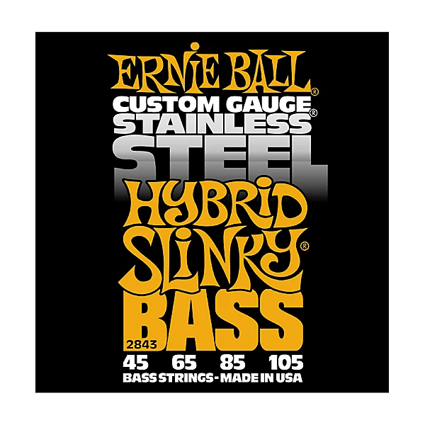 2843 Hybrid Slinky Stainless Steel Bass Strings