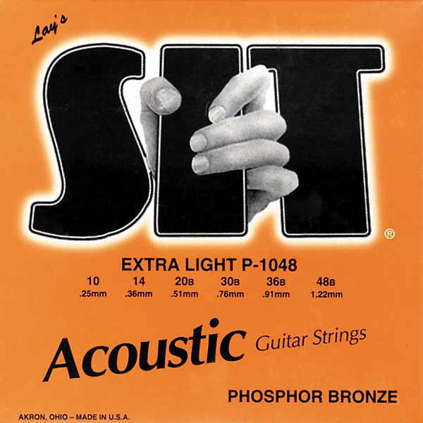 P 1048 Phosphor Extra Light Acoustic Guitar Strings