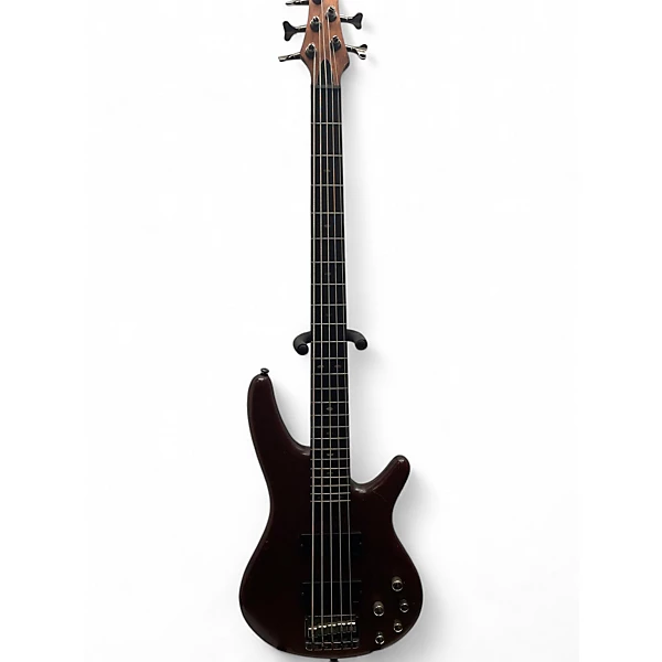 Used Ibanez Sr 495 Brown Electric Bass Guitar