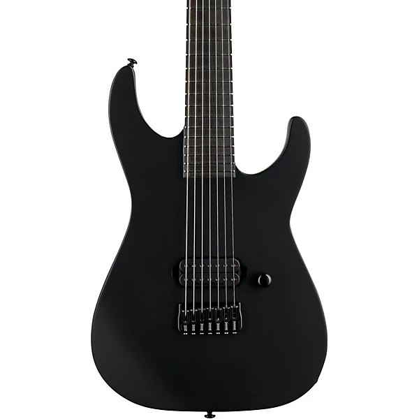 LTD M 7HT BARITONE Black Metal Electric Guitar Black Satin