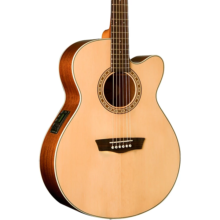 Harvest Series G7SCE Acoustic Electric Guitar Gloss Natural
