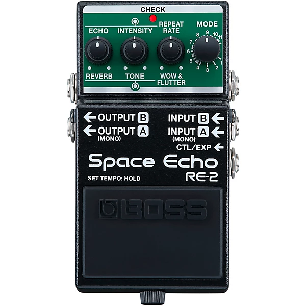BOSS RE 2 Space Echo Effects Pedal Black