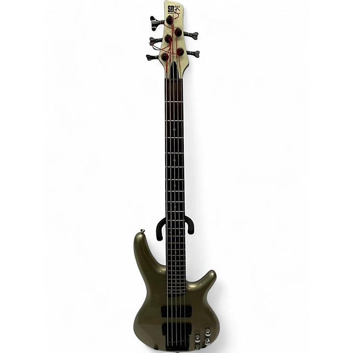 Used Ibanez SR1305 Silver Electric Bass Guitar