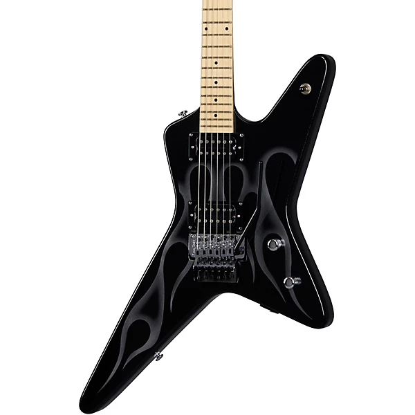 Tracii Guns Gunstar Voyager Electric Guitar Outfit Black Metallic