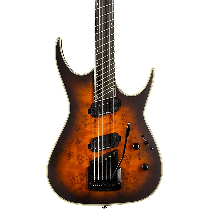 Exile Select Multiscale with Kahler Electric Guitar Satin Natural Black Burst