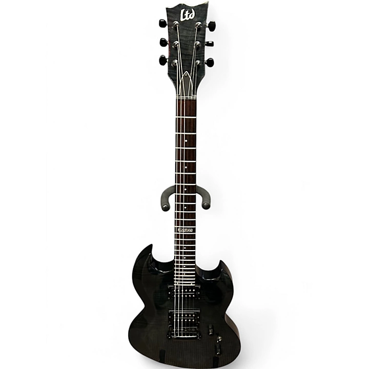 Used ESP LTD Viper 100FM Trans Black Solid Body Electric Guitar