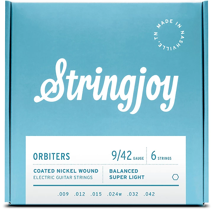 Orbiters Coated Nickel Wound Electric Guitar Strings 9 42