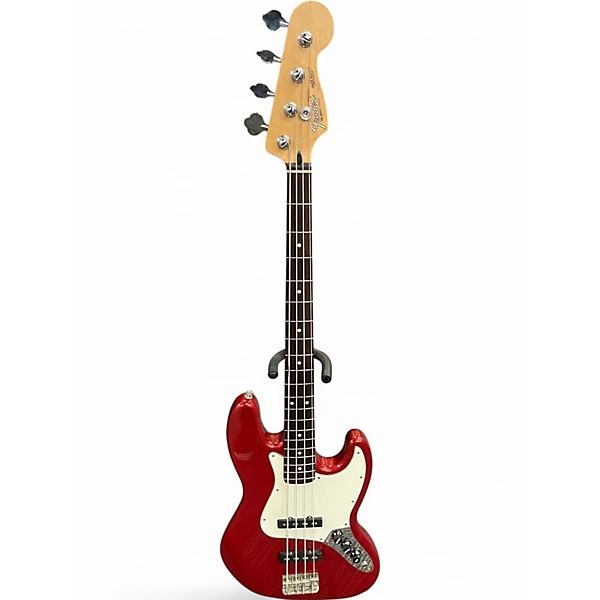 Used Fender Standard Jazz Bass Red Electric Bass Guitar