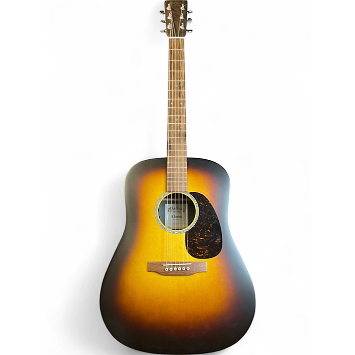 Used Martin dx2e Tobacco Burst Acoustic Electric Guitar