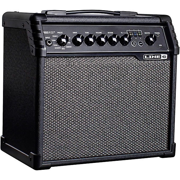 Line 6 Spider V 20 MKII 20W 1x8 Guitar Combo Amp Level 2 Black