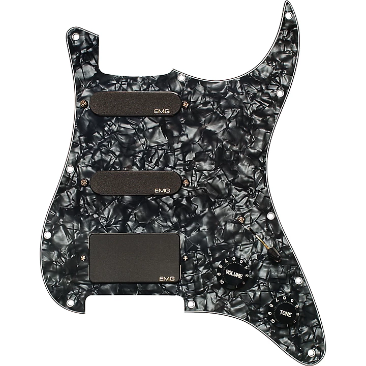 EMG SL20 Steve Lukather Prewired Pickguard Pickup Set Black
