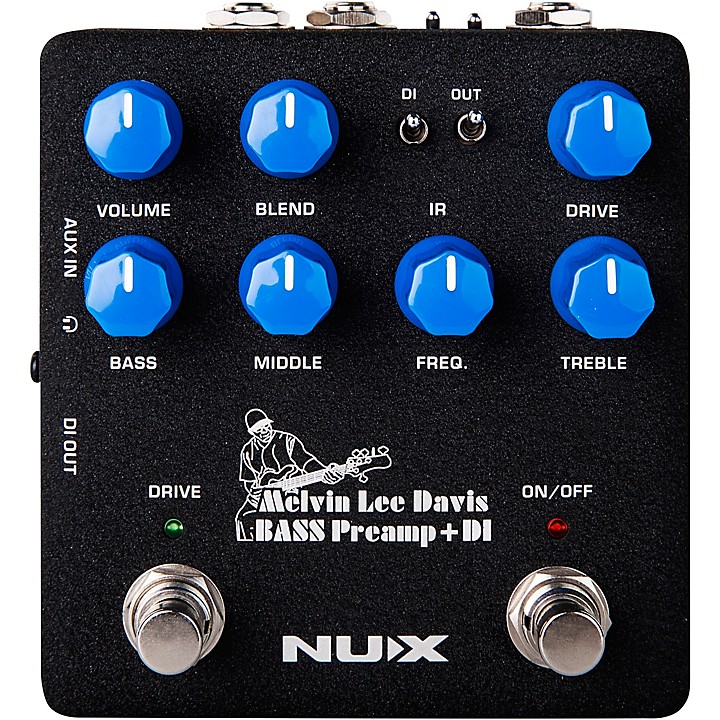 Melvin Lee Davis Bass Preamp DI Pedal Black