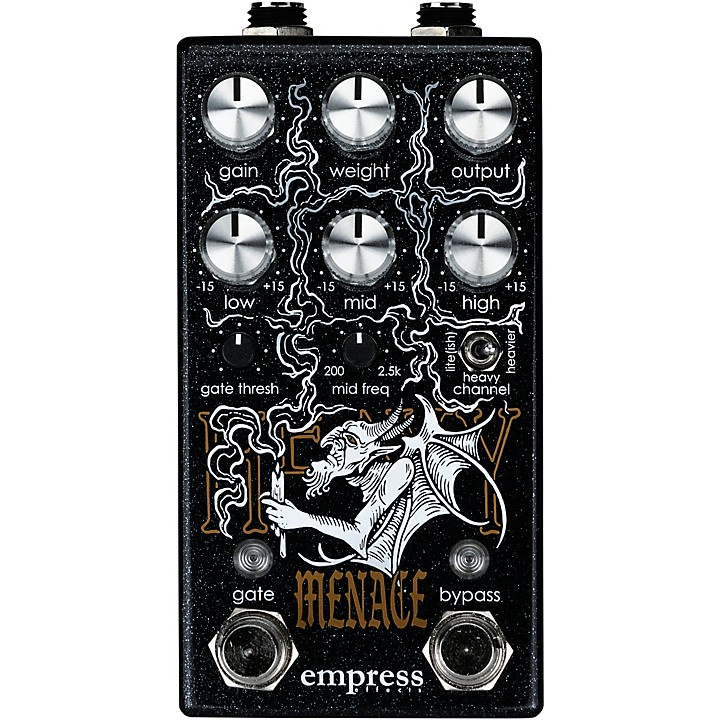Heavy Menace Distortion Effects Pedal Black