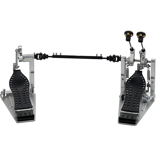 Colorboard Machined Direct Drive Double Bass Drum Pedal with Black Footboard