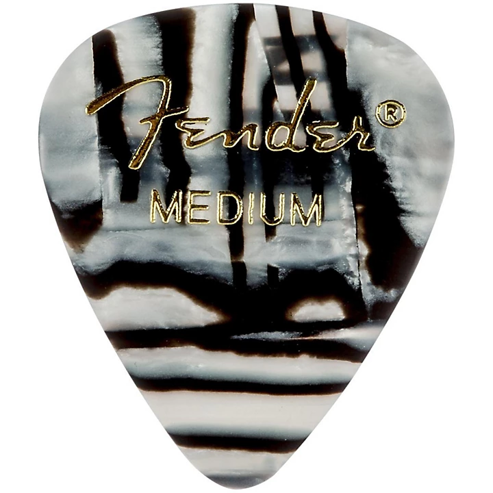 351 Shape Premium Picks Zebra Celluloid Medium