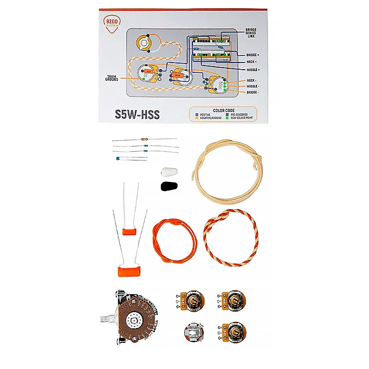 HSS Stratocaster 5 Way Wiring Kit