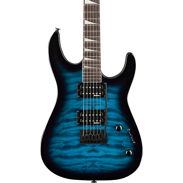 JS Series Dinky JS20 DKQ 2PT Electric Guitar Transparent Blue
