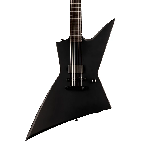 EX Black Metal Electric Guitar Black Satin