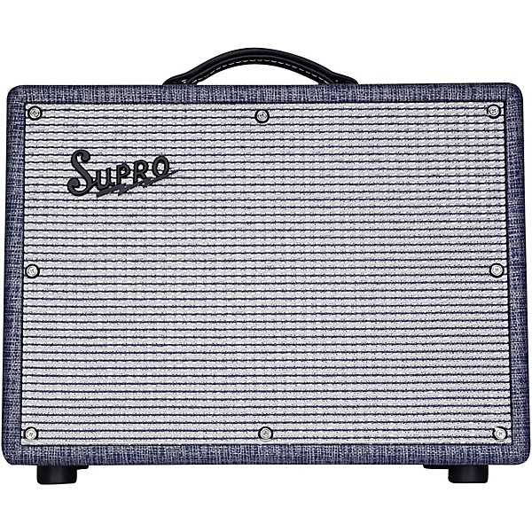 Supro 1970RK Keeley Custom 25W Tube Guitar Combo Amplifier Blue