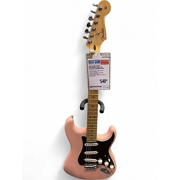 Used Fender Player Stratocaster Shell Pink Solid Body Electric Guitar