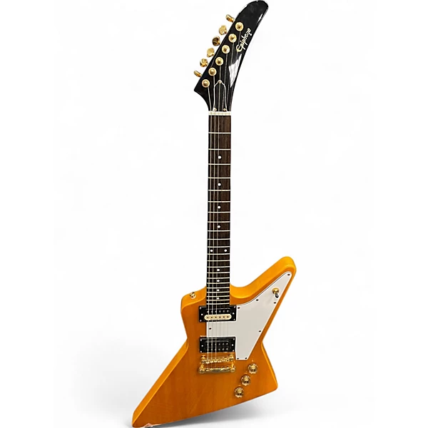 Epiphone Used Epiphone Korina Explorer Natural Electric Bass Guitar