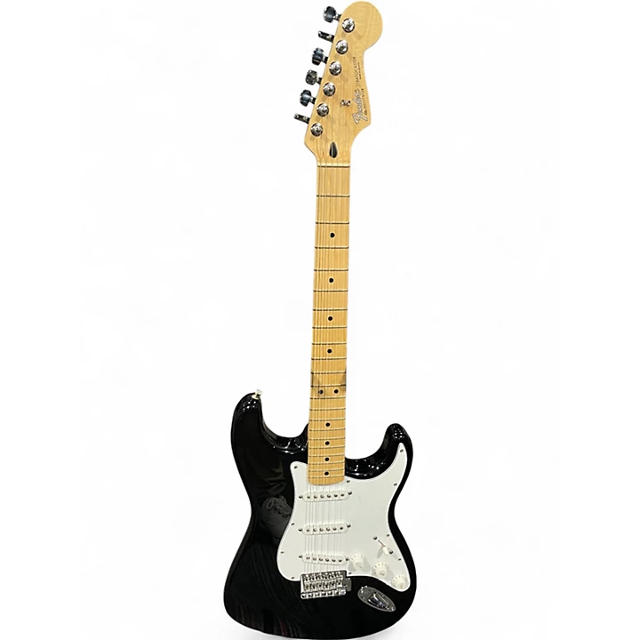 Used Fender Standard Stratocaster Black Solid Body Electric Guitar