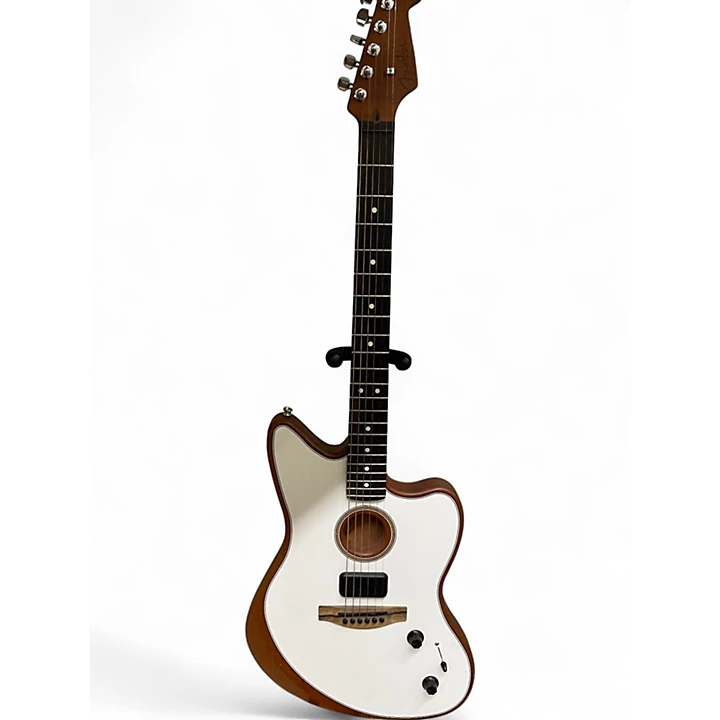 Fender Used Fender ACOUSTASONIC JAZZMASTER WHITE Acoustic Electric Guitar
