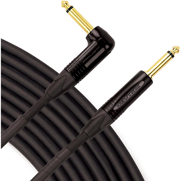 Elite Instrument Cable Angled Straight 10 ft Black