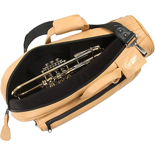 Single Trumpet Gig Bag Light Tan Leather