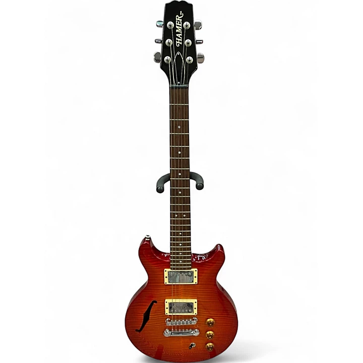Hamer Used Hamer Artist Amber Hollow Body Electric Guitar.gc