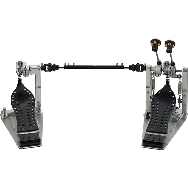 Colorboard Machined Chain Drive Double Bass Drum Pedal with Black Footboard