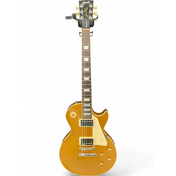 Used Gibson LES PAUL STANDARD Gold Top Solid Body Electric Guitar