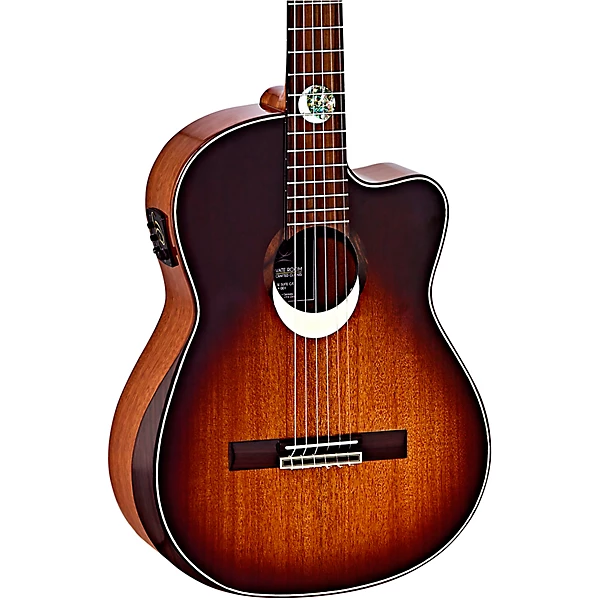 Ortega ECLIPSESU C/E Classical Acoustic Electric Guitar Brown Sunburst