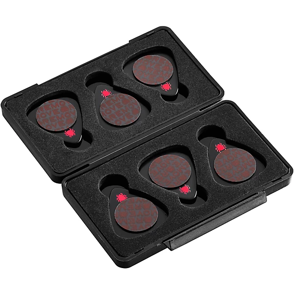 Celluloid Guitar Picks with Case 71 mm 6 Pack