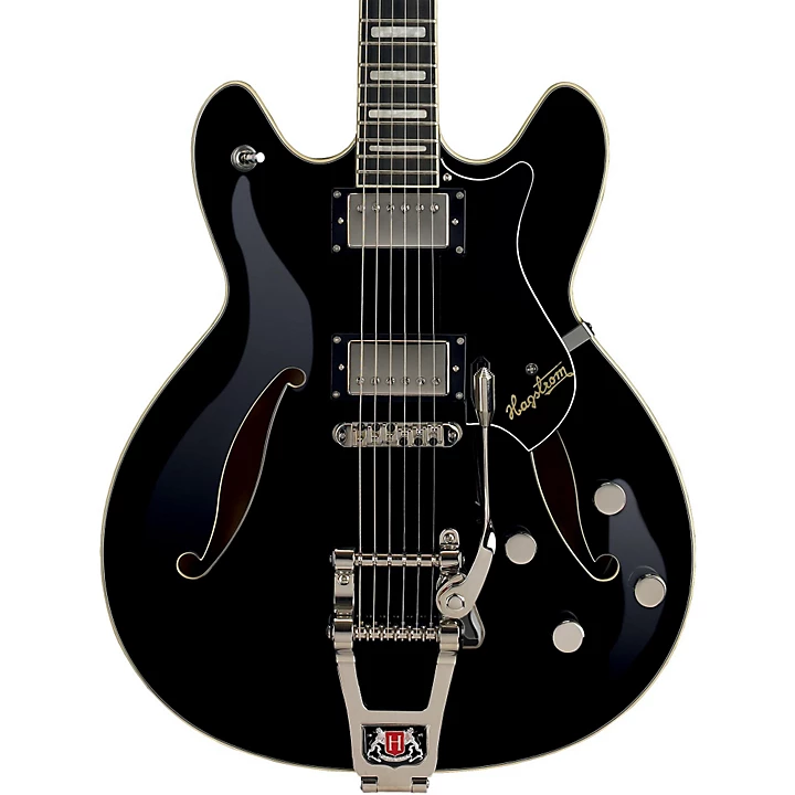 Tremar Viking Deluxe Electric Guitar Gloss Black