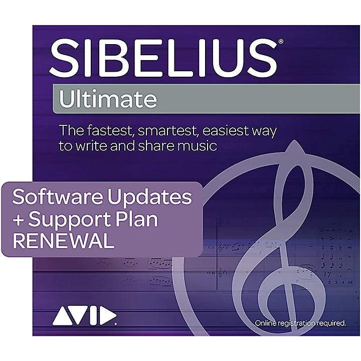 Annual Upgrade Support Plan Renewal for Sibelius 3 years