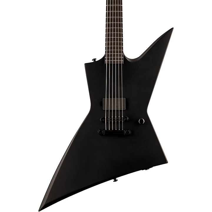 EX Black Metal Electric Guitar Black Satin