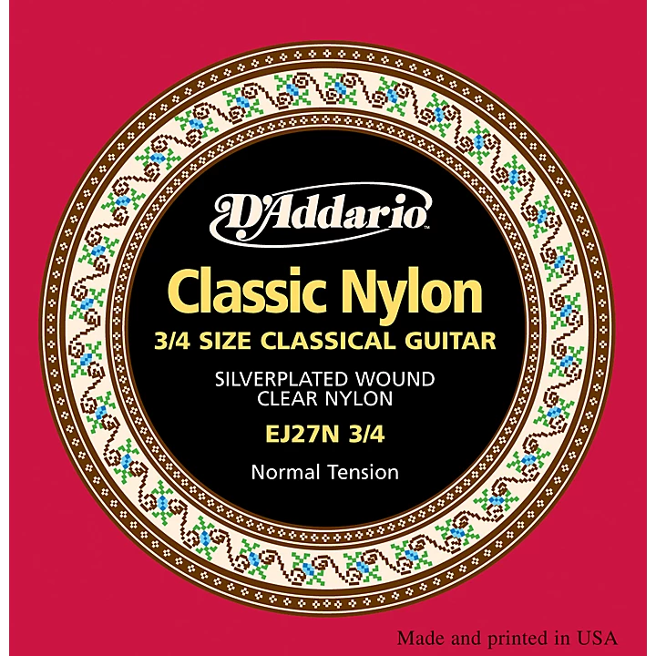 EJ27 Nylon Classical Guitar Strings 3 4 Size