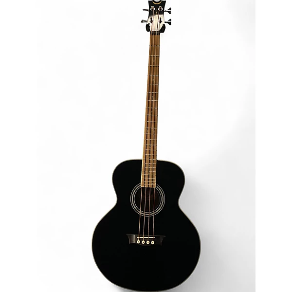 Used Dean EAB AE Black Acoustic Bass Guitar