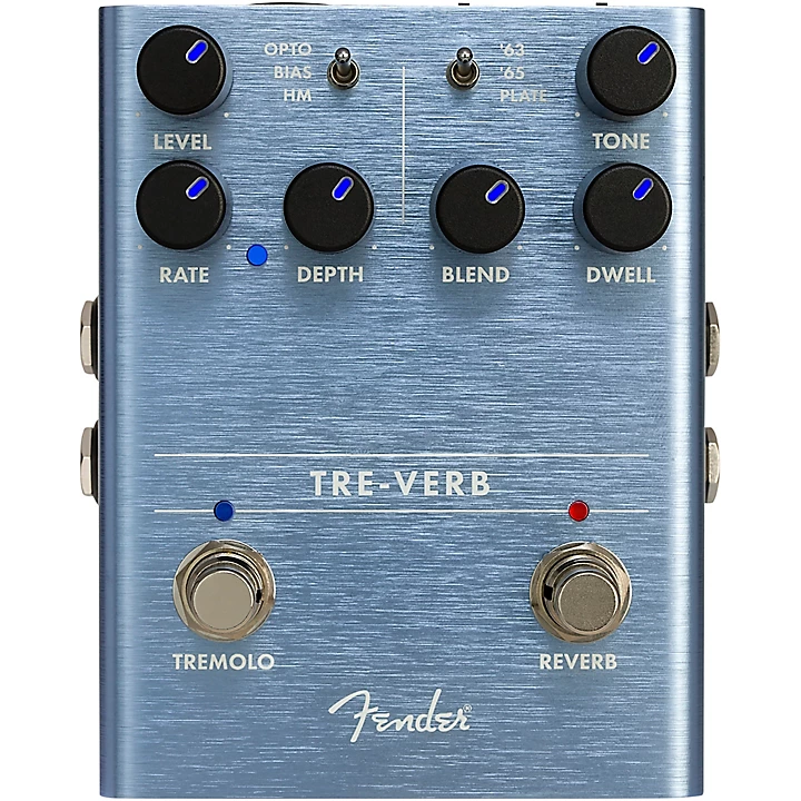 Tre Verb Digital Tremolo and Reverb Effects Pedal