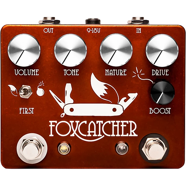 Foxcatcher Overdrive Boost Effects Pedal