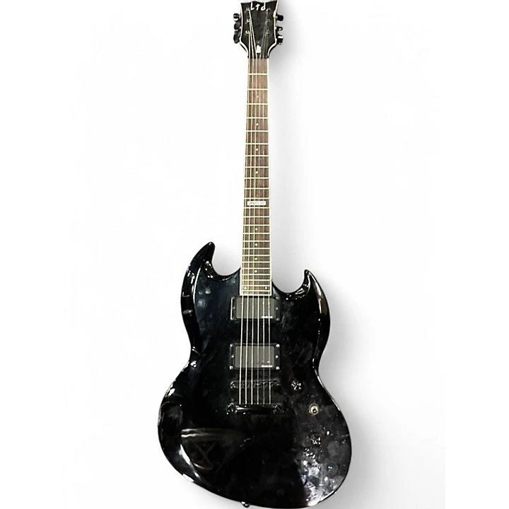 ESP Used ESP LTD Viper 300 Black Solid Body Electric Guitar.gc