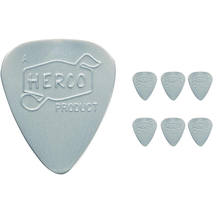 Herco Vintage 66 Heavy Picks Silver 6 Pack
