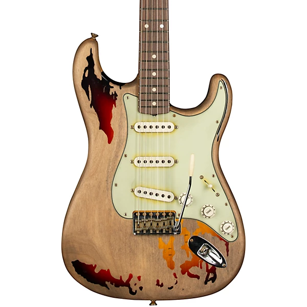 Rory Gallagher Signature Stratocaster Heavy Relic Electric Guitar 3 Color Sunburst