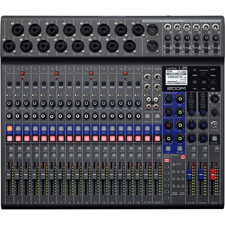 Zoom LiveTrak L 20 Digital Mixer Level 1 L47852004000000.gc