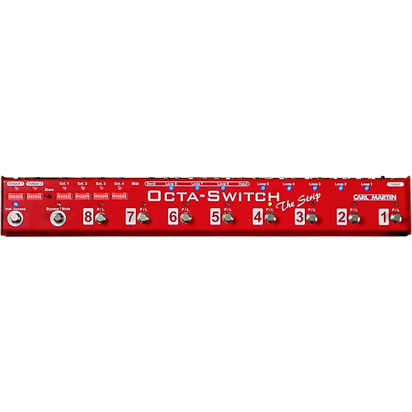 Carl Martin Octa Switch the Strip Red