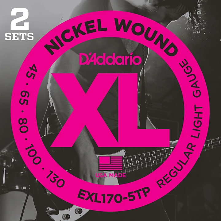 EXL170 5TP 5 String Bass Guitar Strings 2 Sets